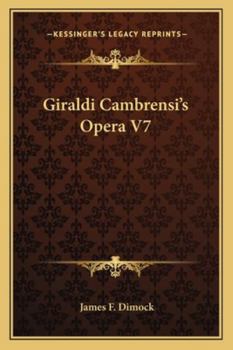 Paperback Giraldi Cambrensi's Opera V7 Book