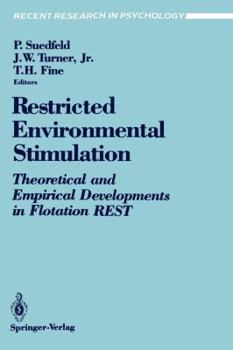 Paperback Restricted Environmental Stimulation: Theoretical and Empirical Developments in Flotation Rest Book