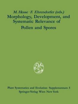 Morphology, Development, and Systematic Relevance of Pollen and Spores (Plant Systematics and Evolution - Supplementa)