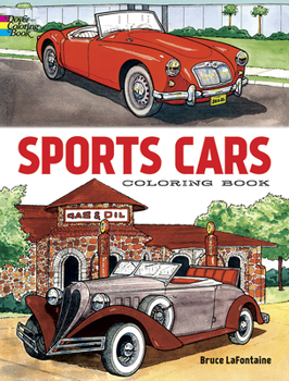 Paperback Sports Cars Coloring Book