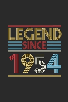 Paperback Legend Since 1954: Graph Paper Notebook (6" x 9" - 120 pages) Birthday Themed Notebook for Daily Journal, Diary, and Gift Book