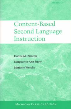Paperback Content-Based Second Language Instruction Book