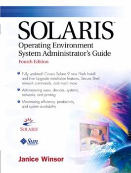 Paperback Solaris Operating Environment System Administrator's Guide Book