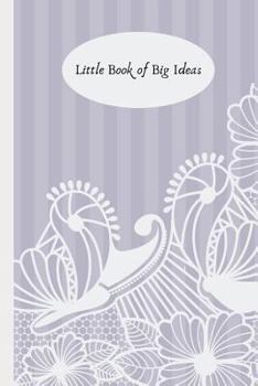 Paperback Little Book of Big Ideas: Purple Striped Notebook Book