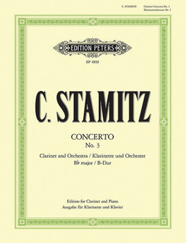 Paperback Clarinet Concerto No. 3 in B Flat (Edition for Clarinet and Piano) Book