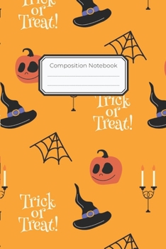 Composition Notebook: 6"x9" Dot Grid Bullet Journal, Dotted Grid Composition Notebook, 100 Pages | Halloween Bullet Journal, Bullet Grid Notebook, ... | Halloween Lovers, Kids, Teens, Students