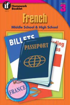 Paperback French, Grades 6 - 12: Middle School & High School, Level 3 Book