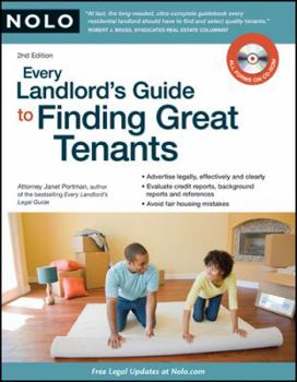 Paperback Every Landlord's Guide to Finding Great Tenants [With CDROM] Book