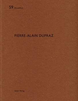 Paperback Pierre-Alain Dupraz: de Aedibus 59 Book