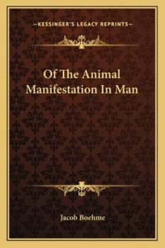 Paperback Of The Animal Manifestation In Man Book