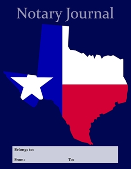 Paperback Notary Journal: A Professional TX Notary Journal With Large Writing Areas Book