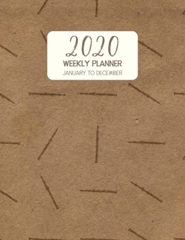 Paperback 2020 Weekly Planner January to December: Dated Diary With To Do Notes & Inspirational Quotes - Oboe Book