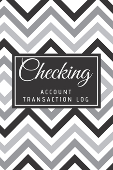 Paperback Checking Account Transaction Log: Financial Accounting Ledger for Small Business, 6 Column Payment Record, Black & White Cover Book