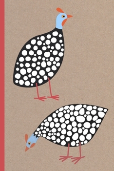 Notes: A Blank Dot Grid Notebook with Guinea Fowl Cover Art