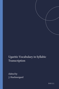 Hardcover Ugaritic Vocabulary in Syllabic Transcription Book