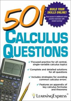 Paperback 501 Calculus Questions Book