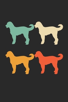 Labradoodle Notebook - Retro Labradoodle Journal - Vintage Labradoodle Diary: Medium College-Ruled Journey Diary, 110 page, Lined, 6x9 (15.2 x 22.9 cm)