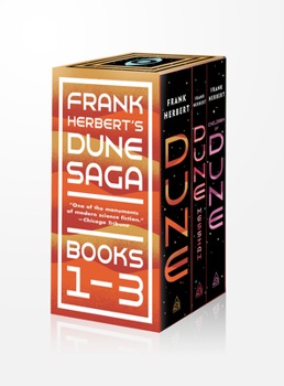 Mass Market Paperback Frank Herbert's Dune Saga 3-Book Boxed Set: Dune, Dune Messiah, and Children of Dune Book