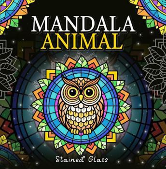 Paperback Mandala Animal: Stained Glass Book