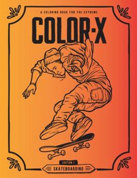 Paperback Color-X: Skateboarding Coloring Book