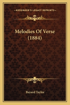 Paperback Melodies Of Verse (1884) Book