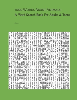 Paperback 1000 Words About Animals: A Word Search Book For Adults & Teens Book