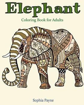 Paperback Elephant Coloring Book for Adults Book