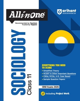 Paperback AIO CBSE Sociology 11th Book