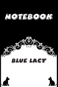 Paperback Blue Lacy Notebook: Black and White notebook, Decorative Journal for Blue Lacy Lover: Notebook /Journal Gift, Black and White,100 pages, 6 Book