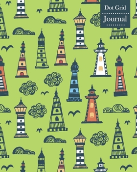 Dot Grid Journal: Notebook Planner with Lighthouse Themed Cover Design