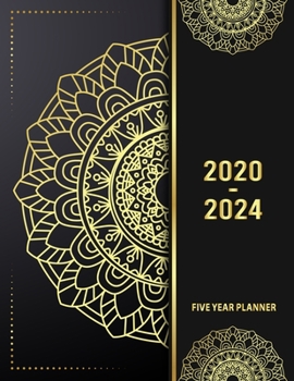 5 Year Planner 2020 - 2024: Lucky Flower 5 Year Planner Calendar Book 2020-2024 Size 8.5 x 11 Inch