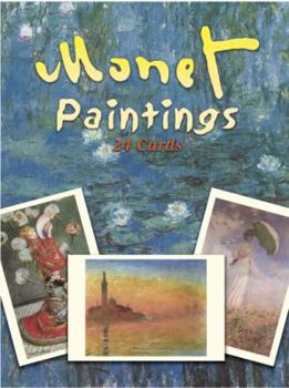 Paperback Monet Paintings: 24 Cards Book