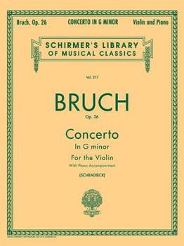 Paperback Concerto in G Minor, Op. 26: Schirmer Library of Classics Volume 217 Book