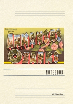 Paperback Vintage Lined Notebook Greetings from Arkansas Ozarks Book