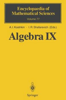 Paperback Algebra IX: Finite Groups of Lie Type Finite-Dimensional Division Algebras Book