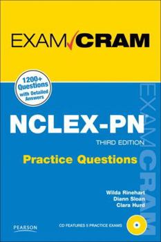 Paperback NCLEX-PN Practice Questions [With CDROM] Book
