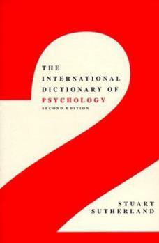 Paperback International Dictionary of Psychology Book
