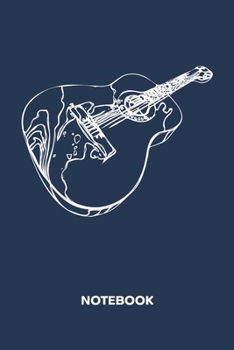 NOTEBOOK: Ruled Instruments Journal - Lined Guitar Player Organizer Vintage Guitar Planner - Girlfriend Gift Idea Boyfriend - Rock Music Diary 6x9 ... 120 Pages - Instrumentalist Birthday Present