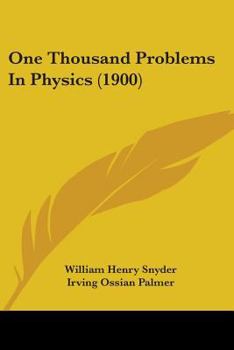 Paperback One Thousand Problems In Physics (1900) Book