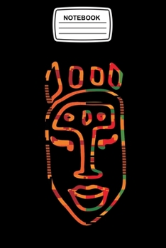 Notebook: Africa Mask Tribal, Kente Patter African, Journal Notebook Blank Lined Ruled 6x9 120 Pages