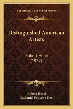 Paperback Distinguished American Artists: Robert Henri (1922) Book