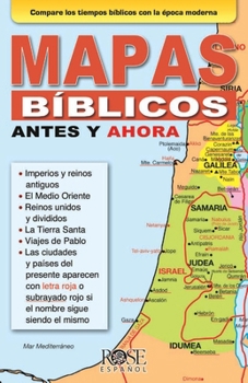 Paperback Mapas Bíblicos Antes Y Ahora [Spanish] Book