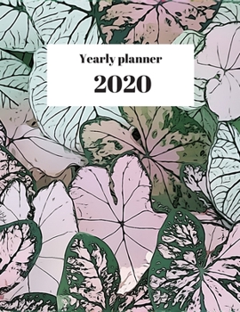 Paperback 2020 Yearly planner: nature themed calendar & organizer - 148 pages, 8,5" x 11 (version 36) Book