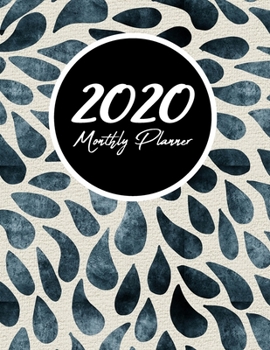 Paperback 2020 Monthly Planner: Weekly and Monthly - Jan 1, 2020 to Dec 31, 2020 - Calendar Agenda Book - January to December - Cute Appointment & Pro Book