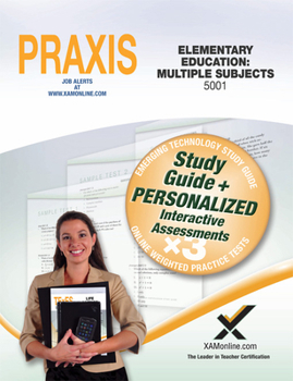 Paperback Praxis Elementary Education: Multiple Subjects 5001 Book and Online Book