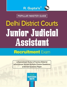 Paperback Delhi District Courts: Junior Judicial Assistant & Data Entry Operator (Tier-I) Recruitment Exam Guide Book