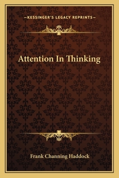 Paperback Attention In Thinking Book