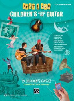Paperback Children's Songs for Guitar: 59 Children's Classics Book