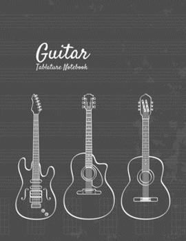 Paperback guitar notebook tap music: Large 8.5x11 100 plus Pages - Guitar Tablature Blank Notebook Chords Guitarists Sheet Music Journal Musician Gift Book