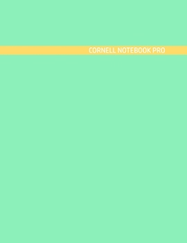 Paperback Cornell Notebook Pro: Large Note Taking System For School And University. College Ruled Pretty Light Notes. Green Egg Yellows Cover - Trendy Book